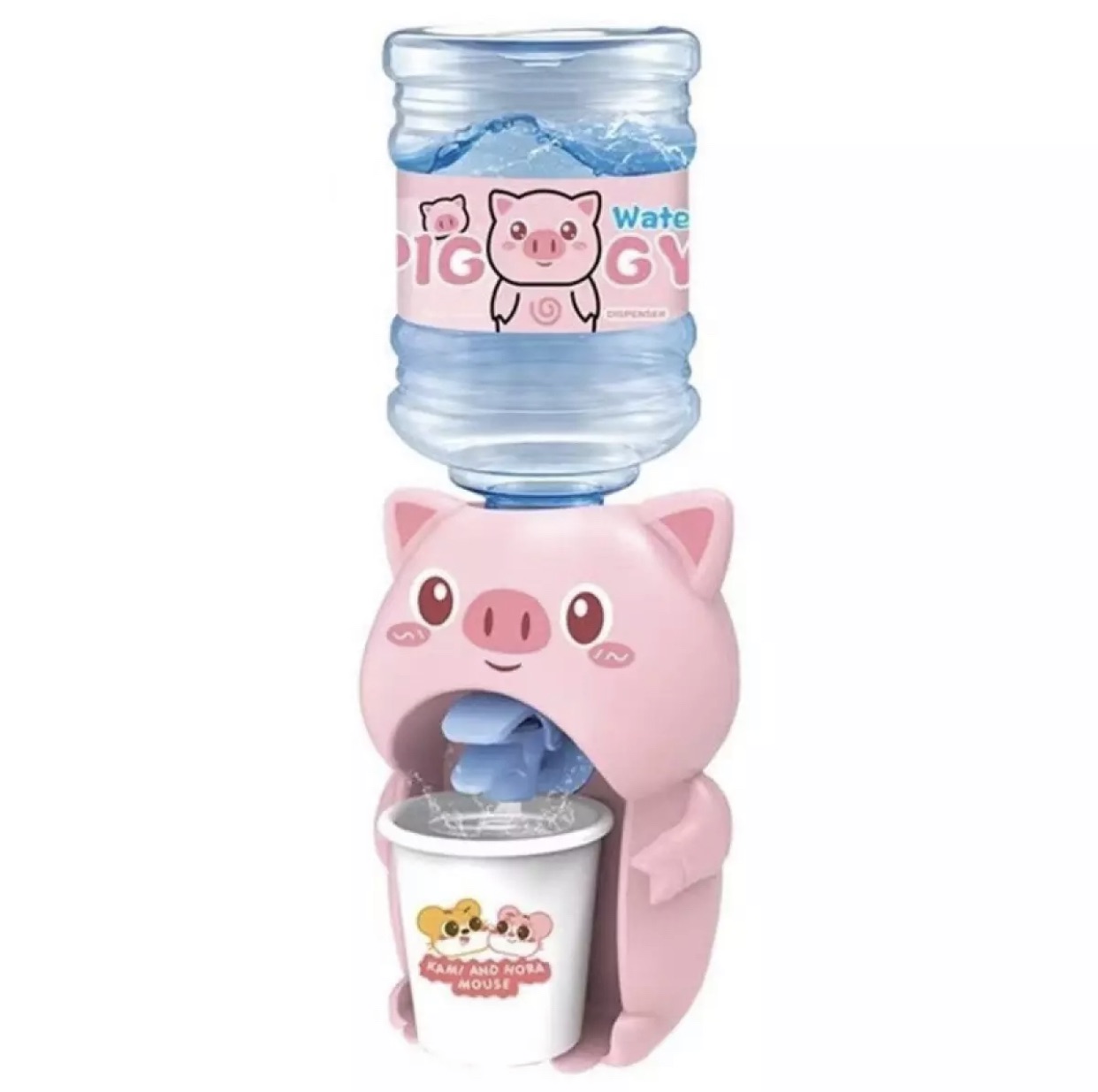 Bình uống nước mini hình con heo hồng