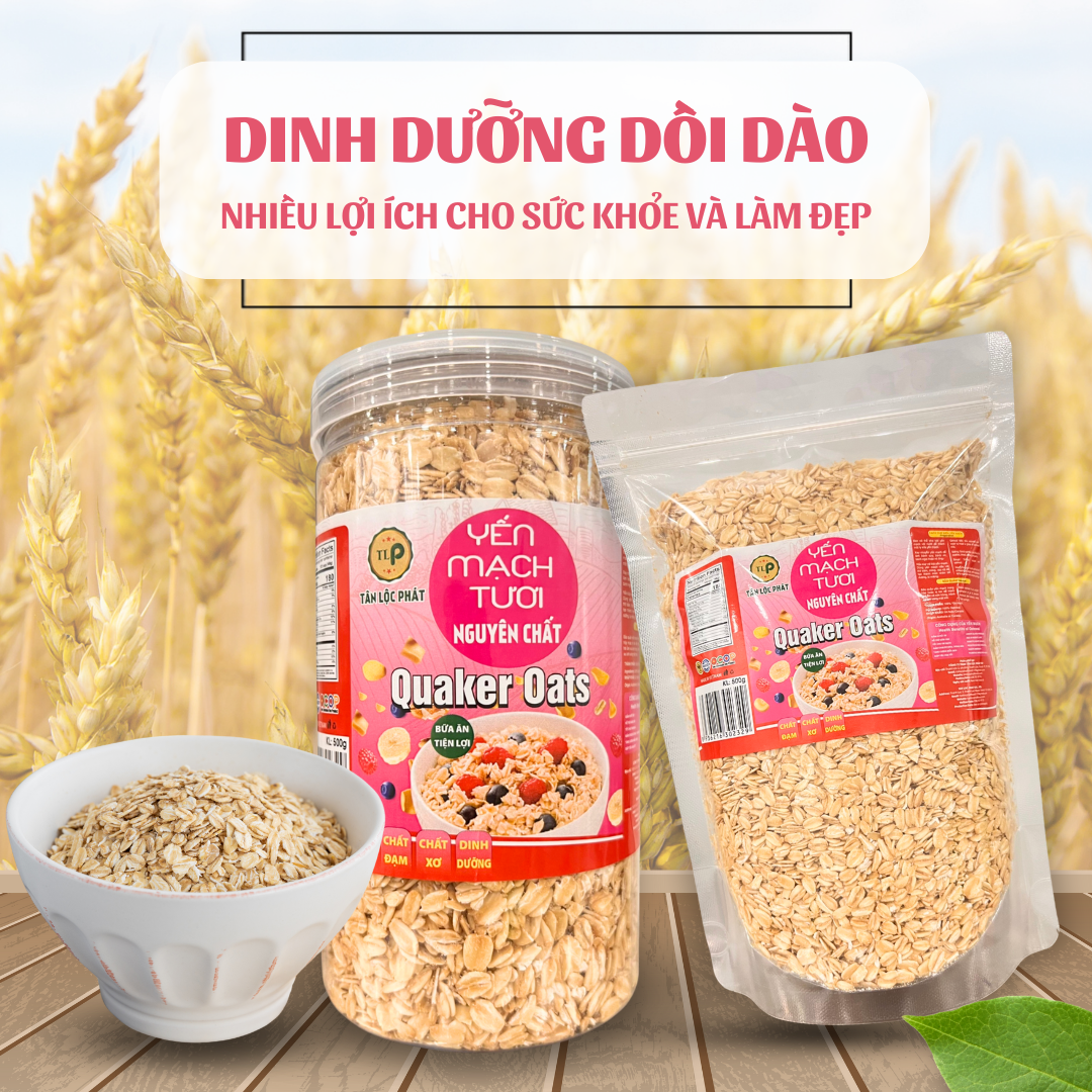 Yến Mạch Cán Vỡ Tân Lộc Phát Bịch 500g