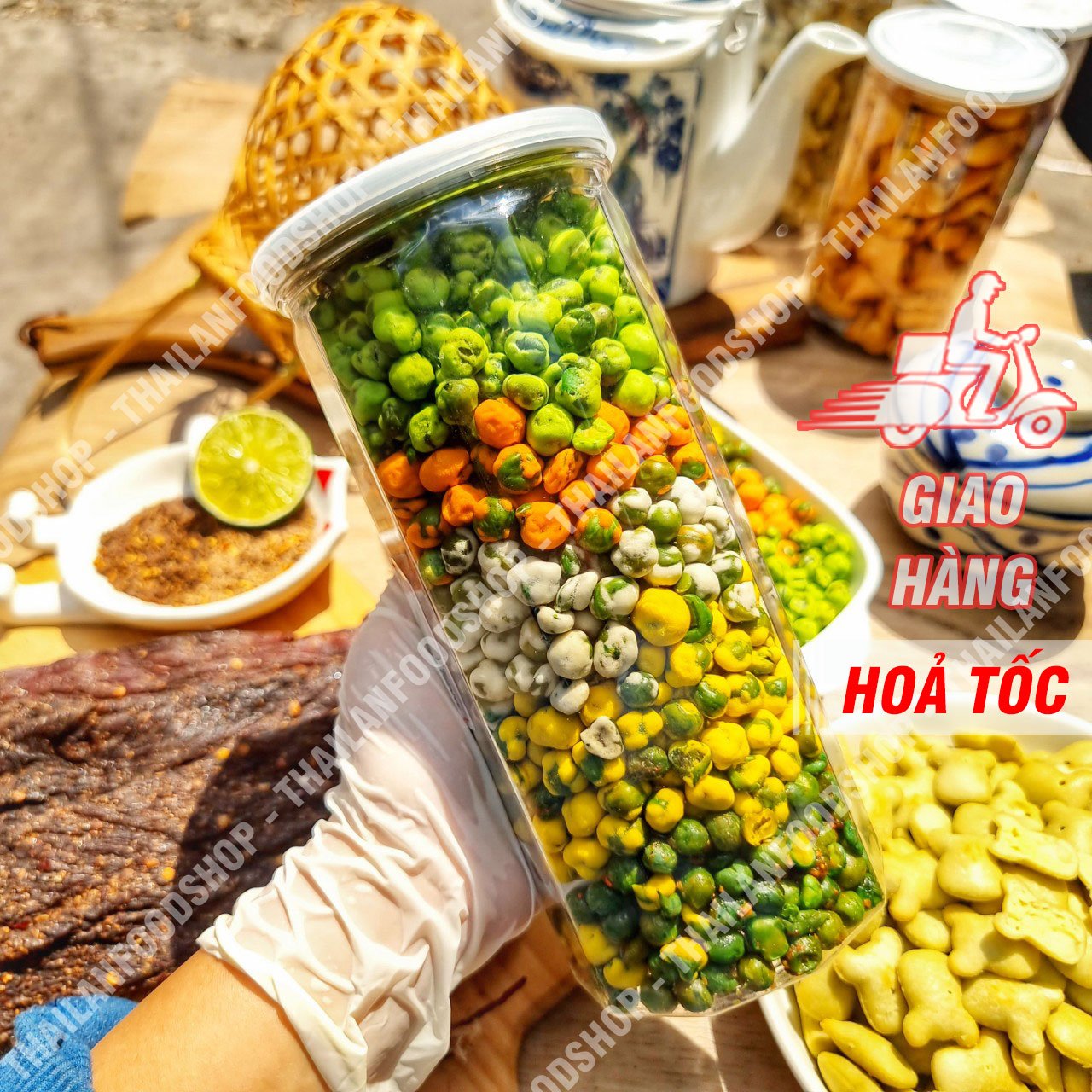 Đậu Hà Lan Mix Ngũ Vị - Lon 450gr
