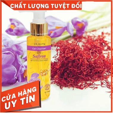 Sữa rửa mặt saffron gel cleanser j.k rowling 100ml nghệ tây , mật ong khử thâm nám ,chống oxi hóa , cấp ẩm , sản sinh collagen cho da mềm mịn căng bóng