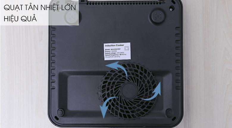 Bếp từ Midea MI-K1917EF(G) đen vàng