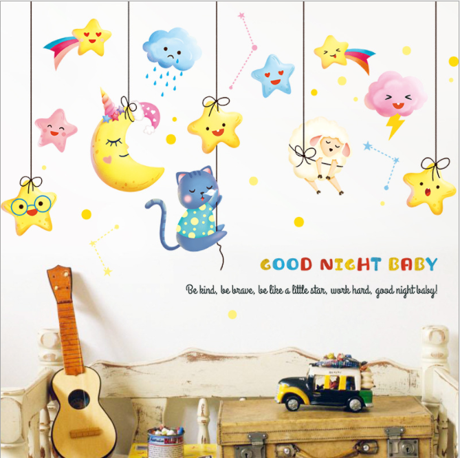 Decal dán tường Goodnight baby TL124