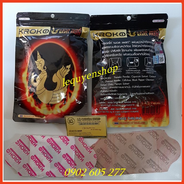 [Hiệu Qủa 100%] Combo 5 Miếng Dán Tan Mỡ KROKO Thái Lan