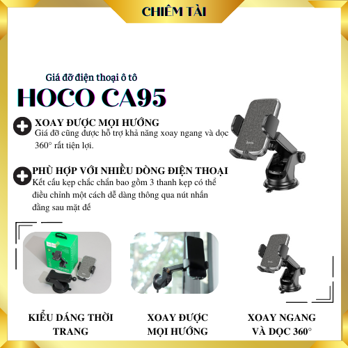 Giá đỡ điện thoại ô tô hoco ca95