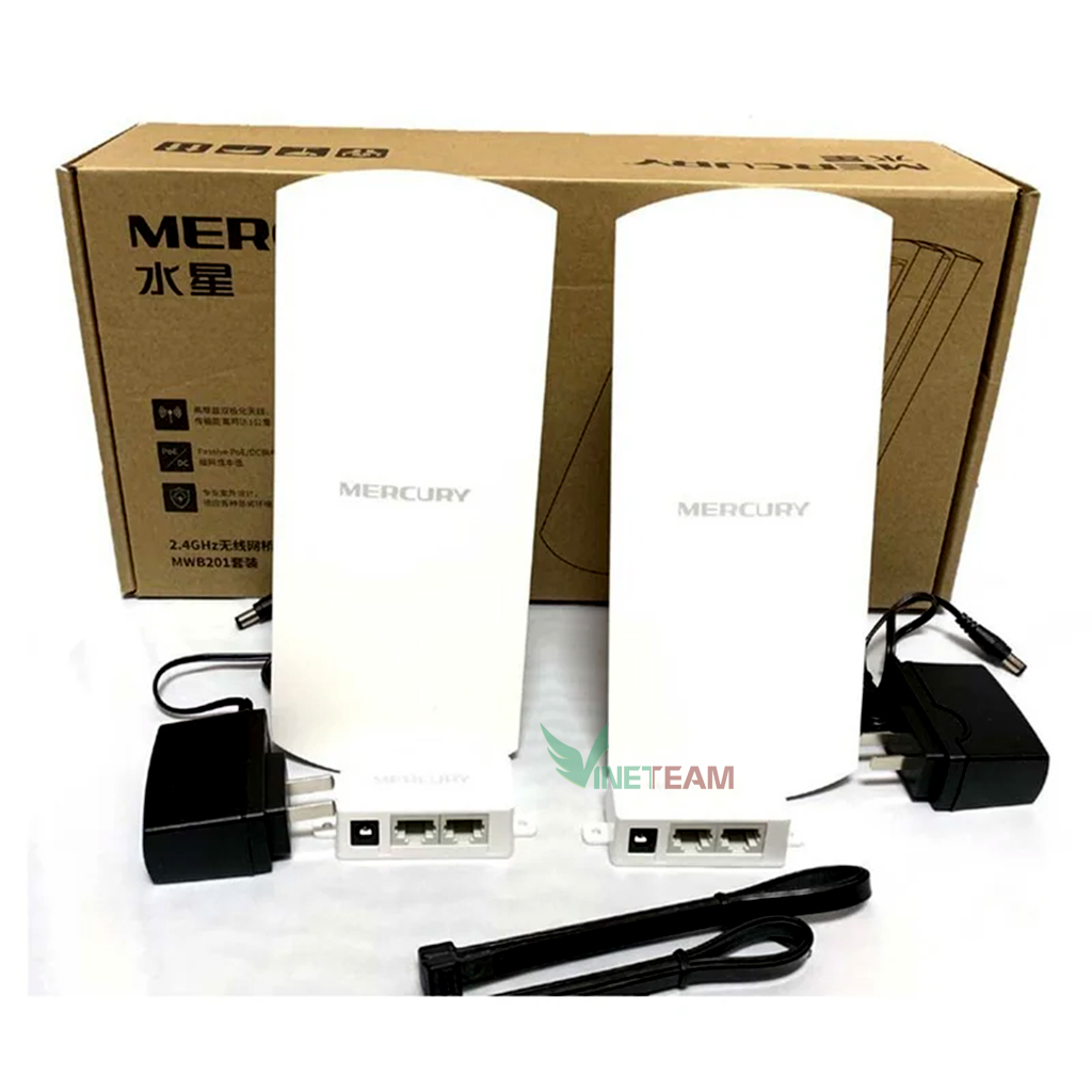 Bộ thu phát không dây cho camera IP Mercury MWB201 1km
