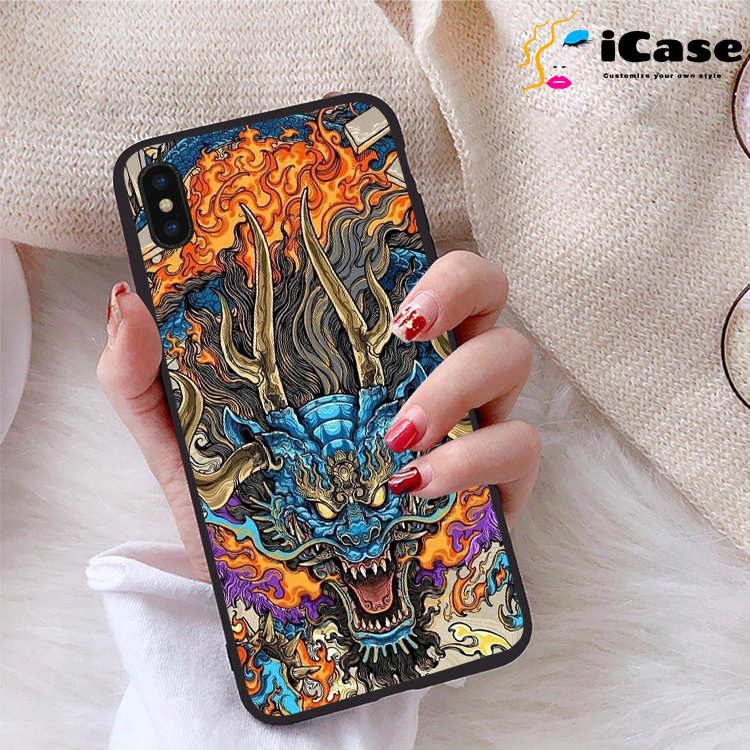 Ốp lưng iPhone Xs Max viền dẻo TPU BST Rong