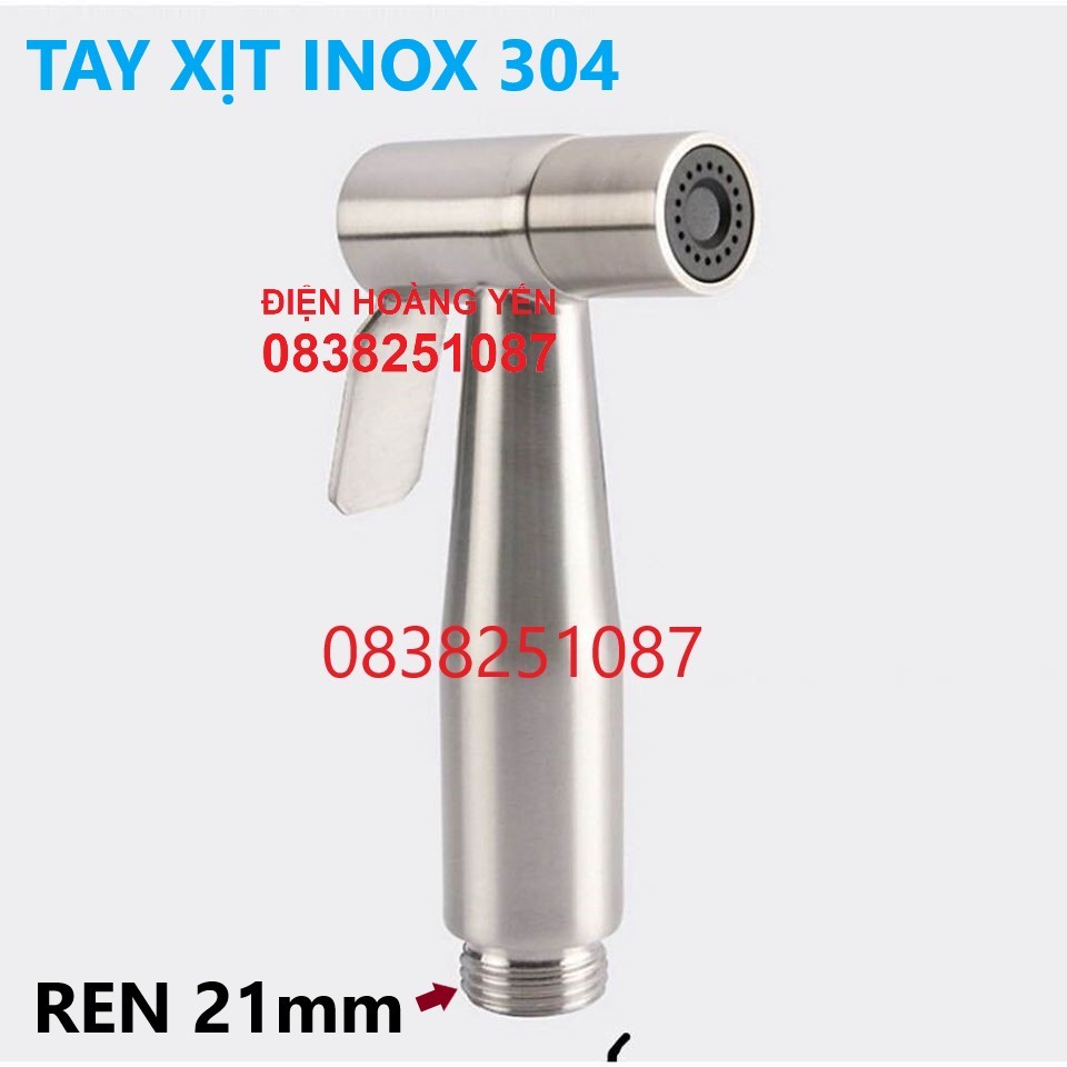 Bộ vòi xịt vệ sinh và dây inox 304 NƯỚC MẠNH