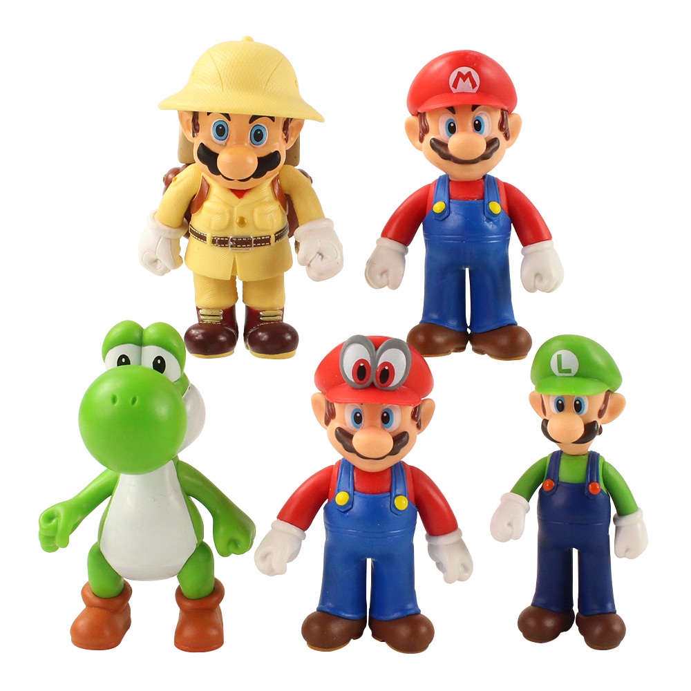 Mô hình nhân vật trong game Mario 8 cm