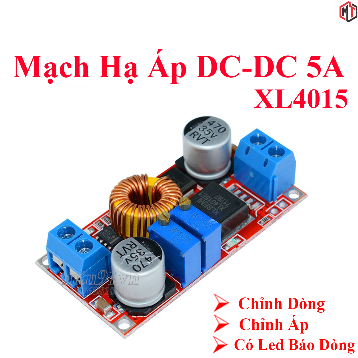 Mạch Hạ Áp DC XL4015 XL4015E 5A Có Chỉnh Dòng và Áp - Led Driver