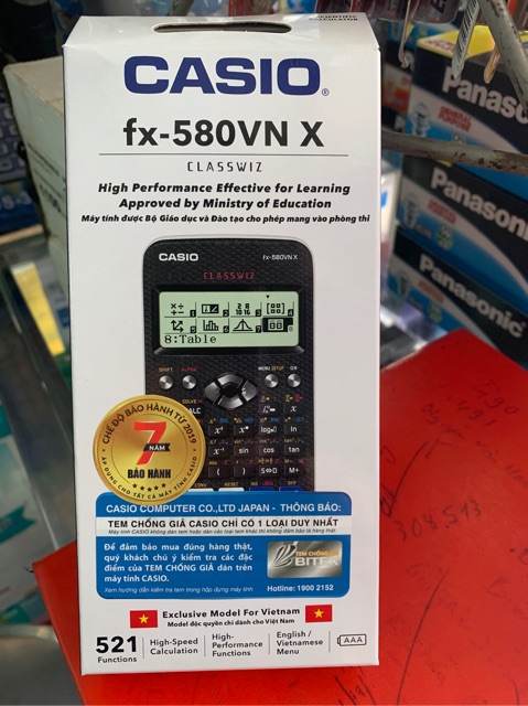 [HCM]MÁY TÍNH Casio FX 580VNX (Bảo Hành 07Năm) Casio 580VN X