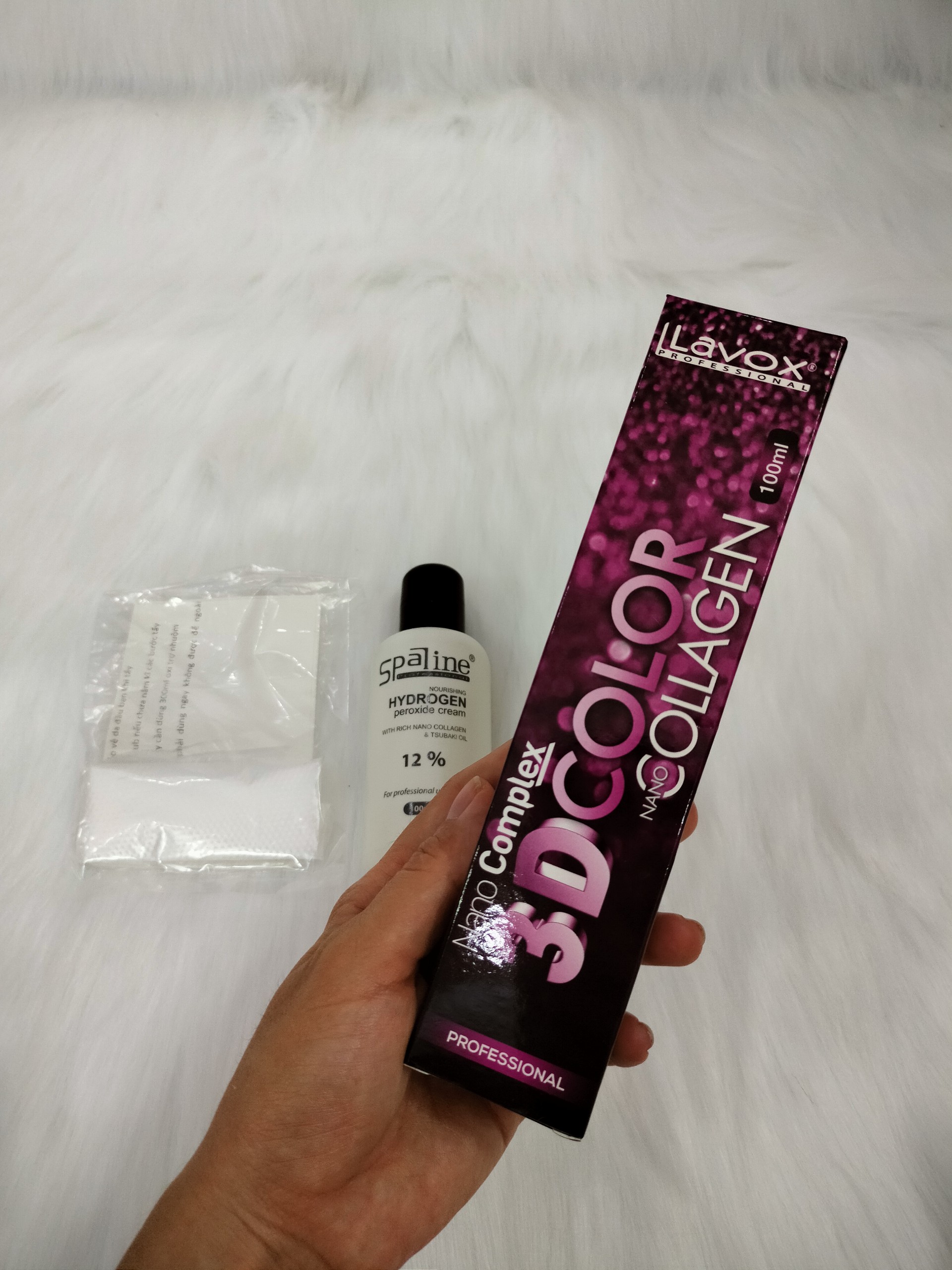 Combo nhuộm Lavox, oxy, bao tay