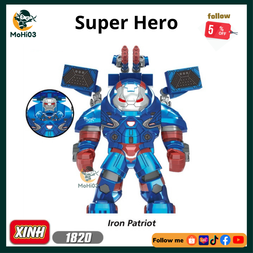 Lắp Ráp Xếp Hình Mô Hình Marvel Robot Hulkbuster Iron Man Super Heroes 650  Khối LY76015 giá rẻ nhất tháng 82023