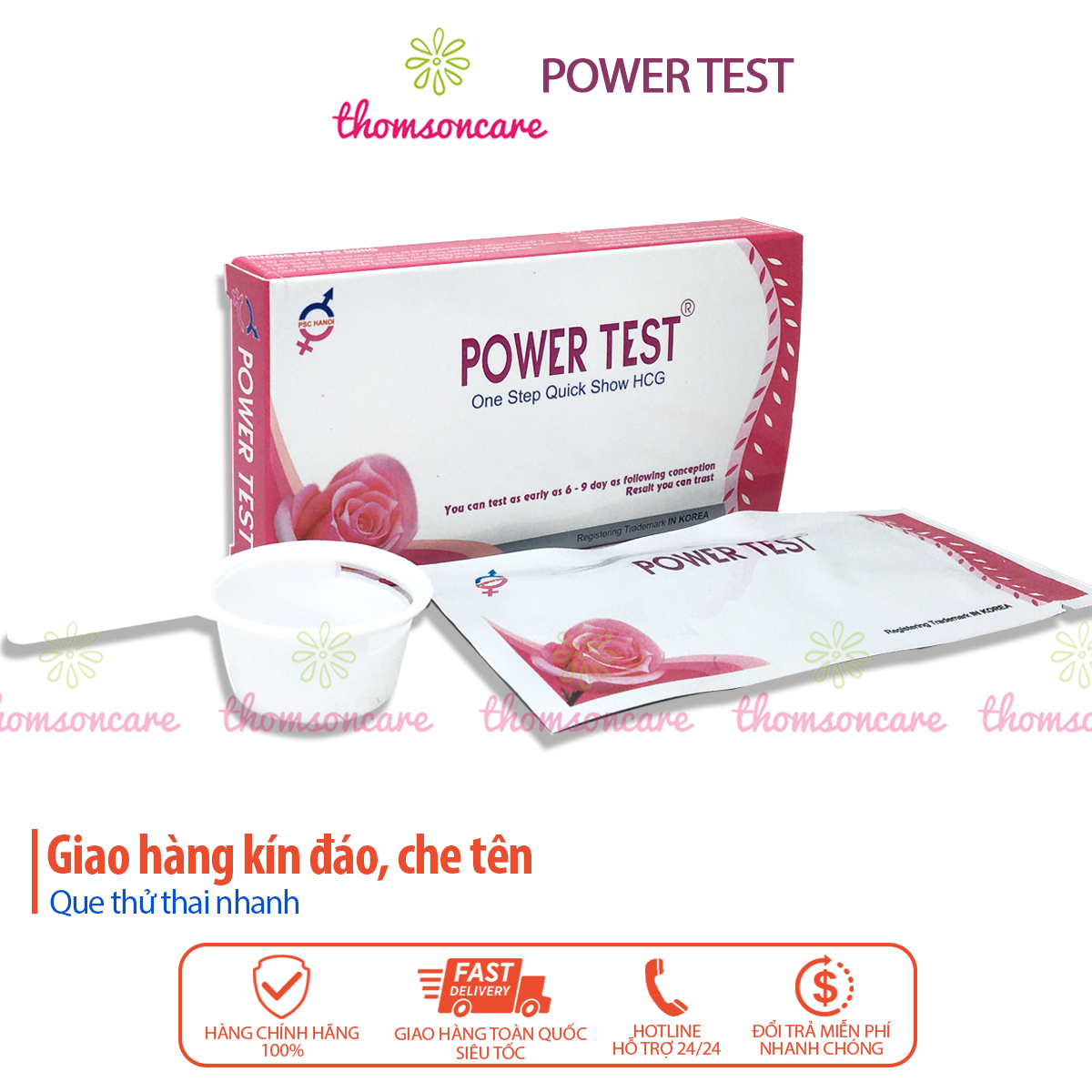 power test - test thử thai nhanh, chính xác - giao hàng kín đáo 2