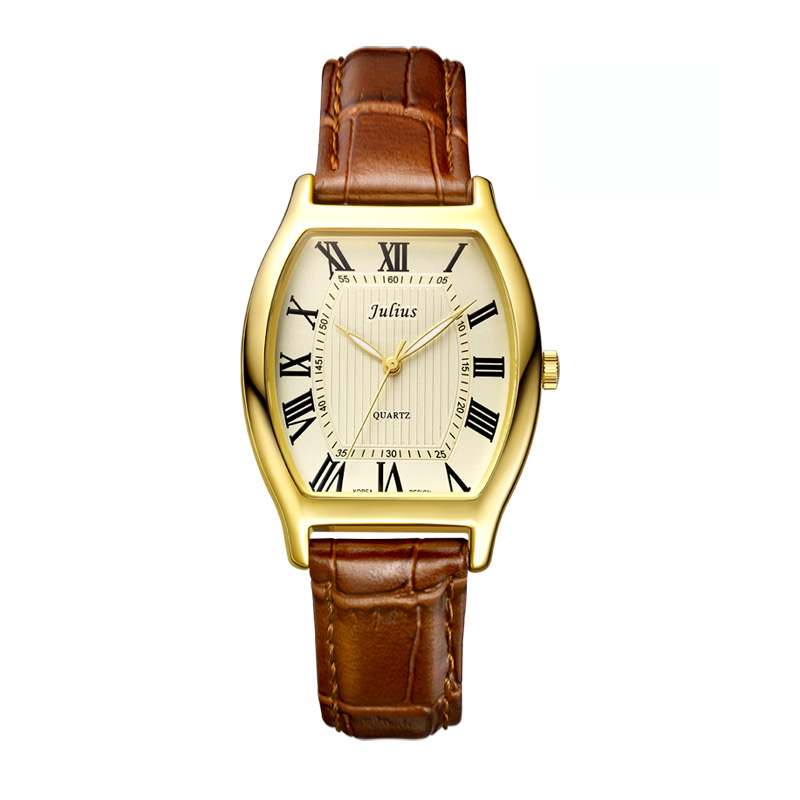 Đồng hồ nữ dây da Julius mặt Oval Ja-703