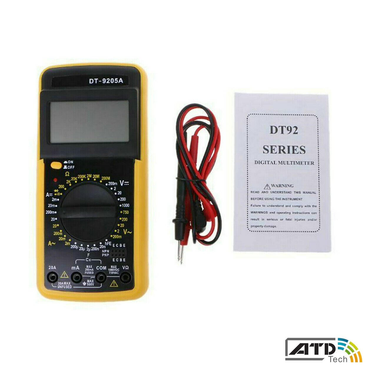 Đồng hồ đo vạn năng VOM số DT 9205A - ATDTECH