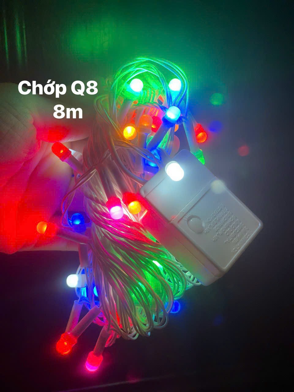 Dây Đèn Led Nháy Lục Giác 8M 50 Bóng