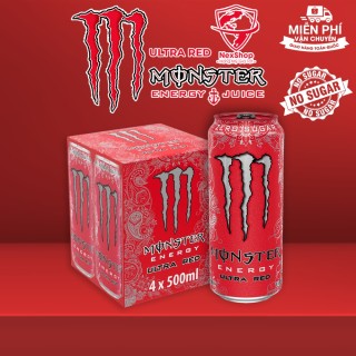 [HCM]Monster Energy Red UItra Nước Tăng Lực Không Đường Ultra 473ml Mỹ thumbnail