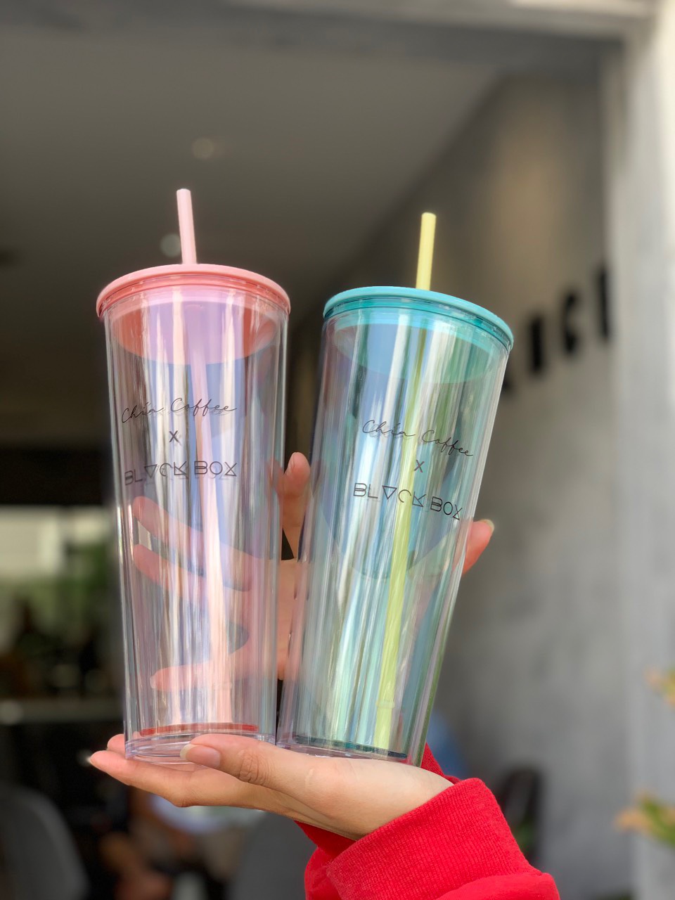 Ly 2 lớp 700ml trong suốt