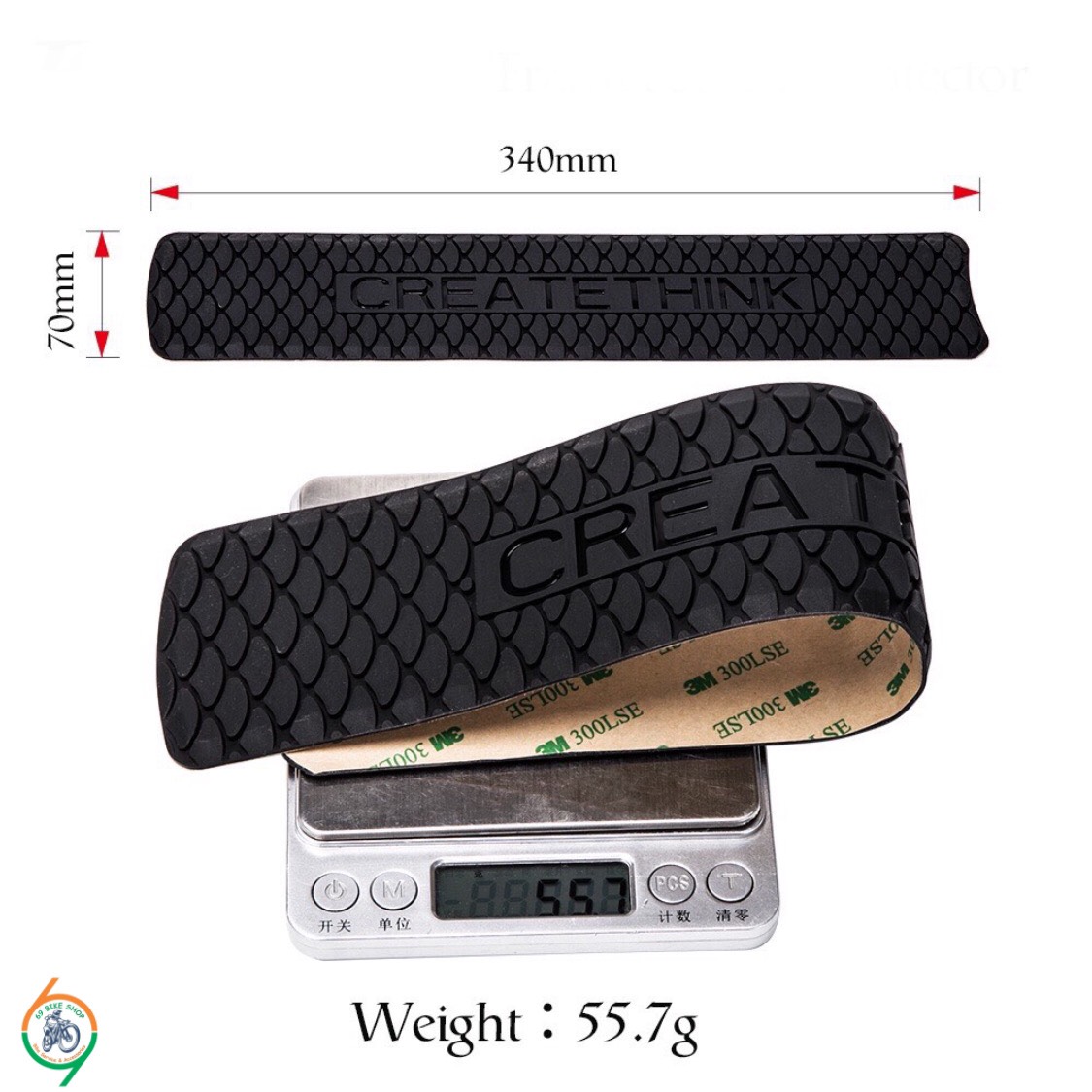 MIẾNG DÁN SƯỜN DƯỚI XE ĐẠP CHỐNG TRẦY BẢO VỆ XE