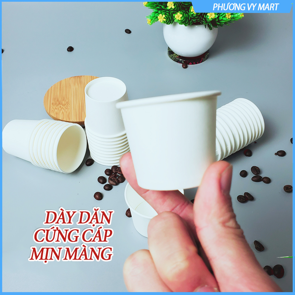 Set 50 chiếc cốc giấy 75ml size 2,5 OZ cao cấp hàn quốc