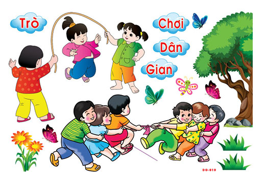 Decal mầm non-GÓC DÂN GIAN DG-010khổ lớn 127x80