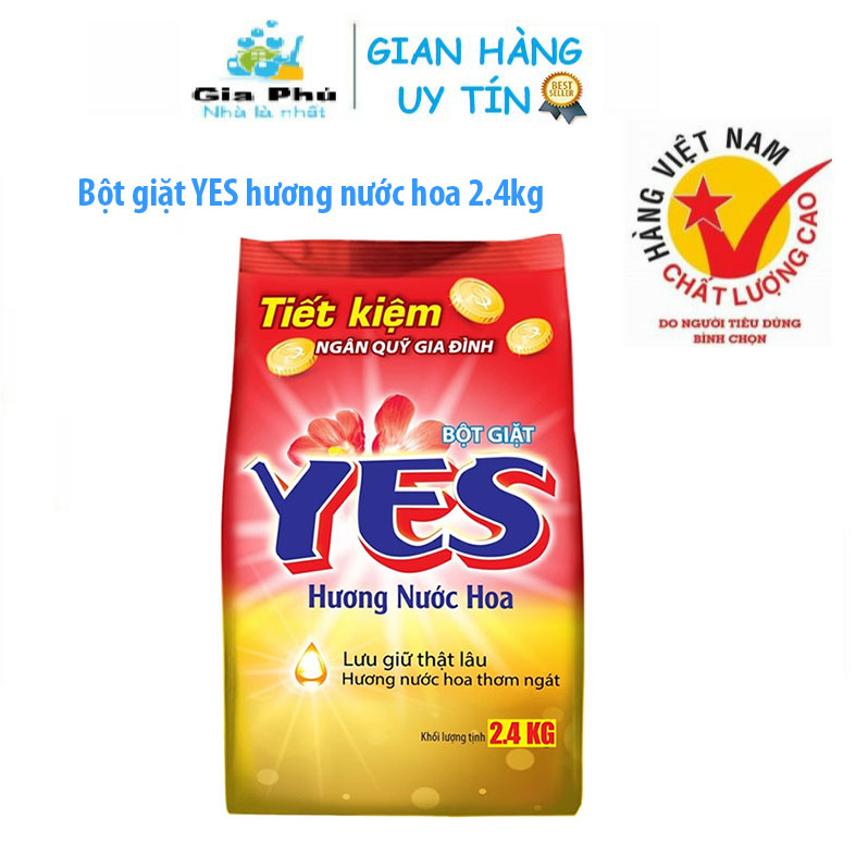 Bột giặt Yes Hương Hoa 2.4kg