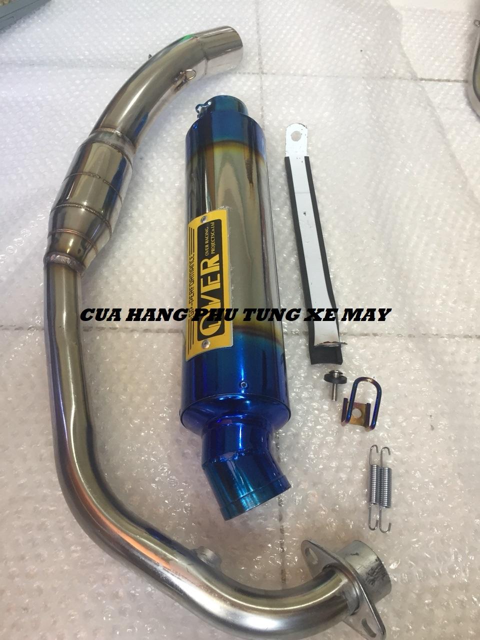 Pô Over Titan gắn xe Ex135, Ex150, Winner 150, Winner X, Raider Fi, Satria Fi ( kèm cổ bầu hơi inox )
