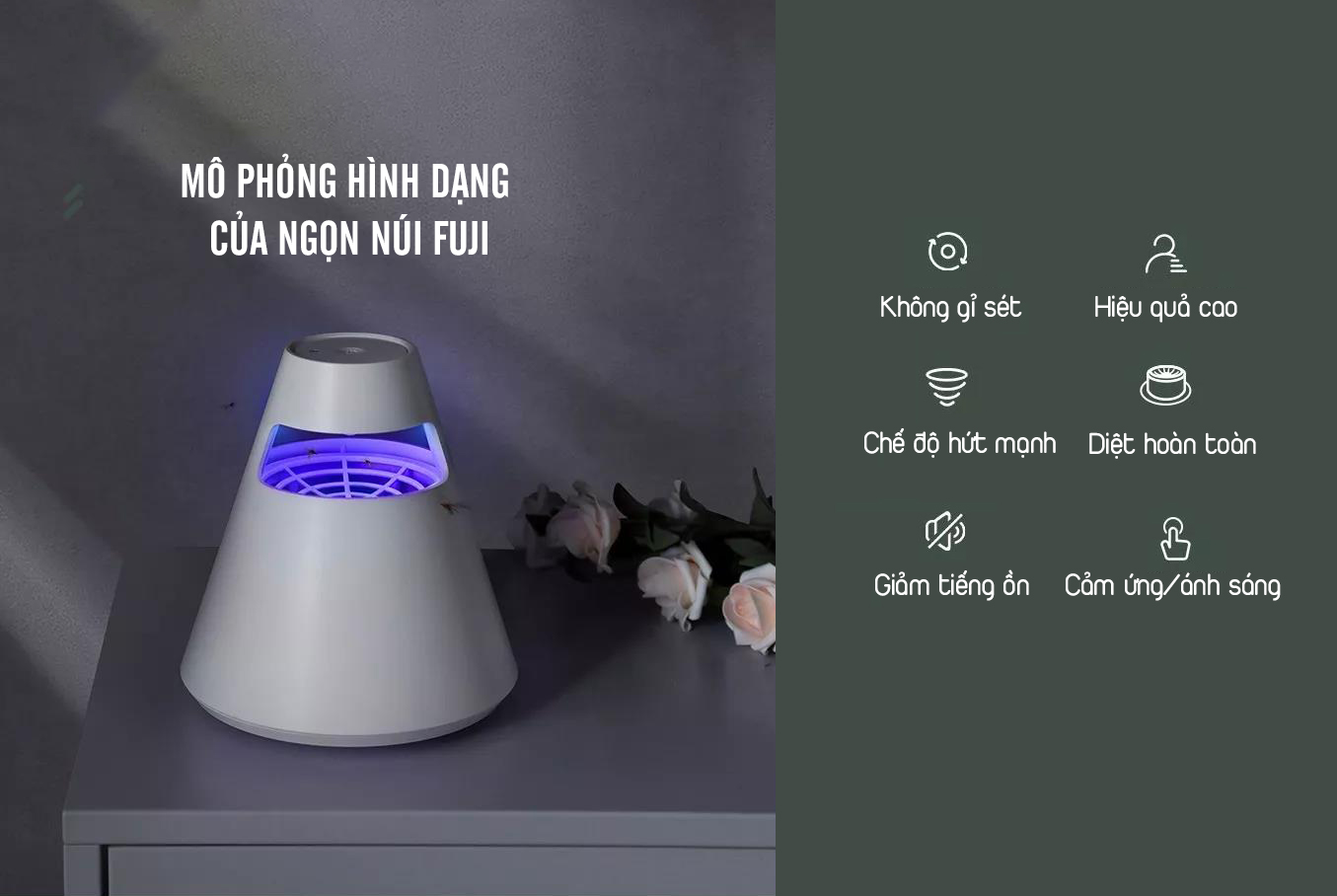 Đèn bắt muỗi thông minh Remax RL-LF10