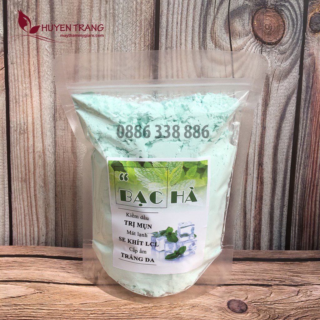 Bột Mặt Nạ Dẻo Bạc Hà Trị Mụn, Giảm Thâm, Trắng Da