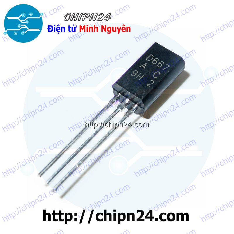Transistor d667 to-92l npn 1a 80v