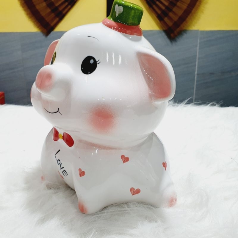 Lợn thiên thần gốm sứ đáng yêu