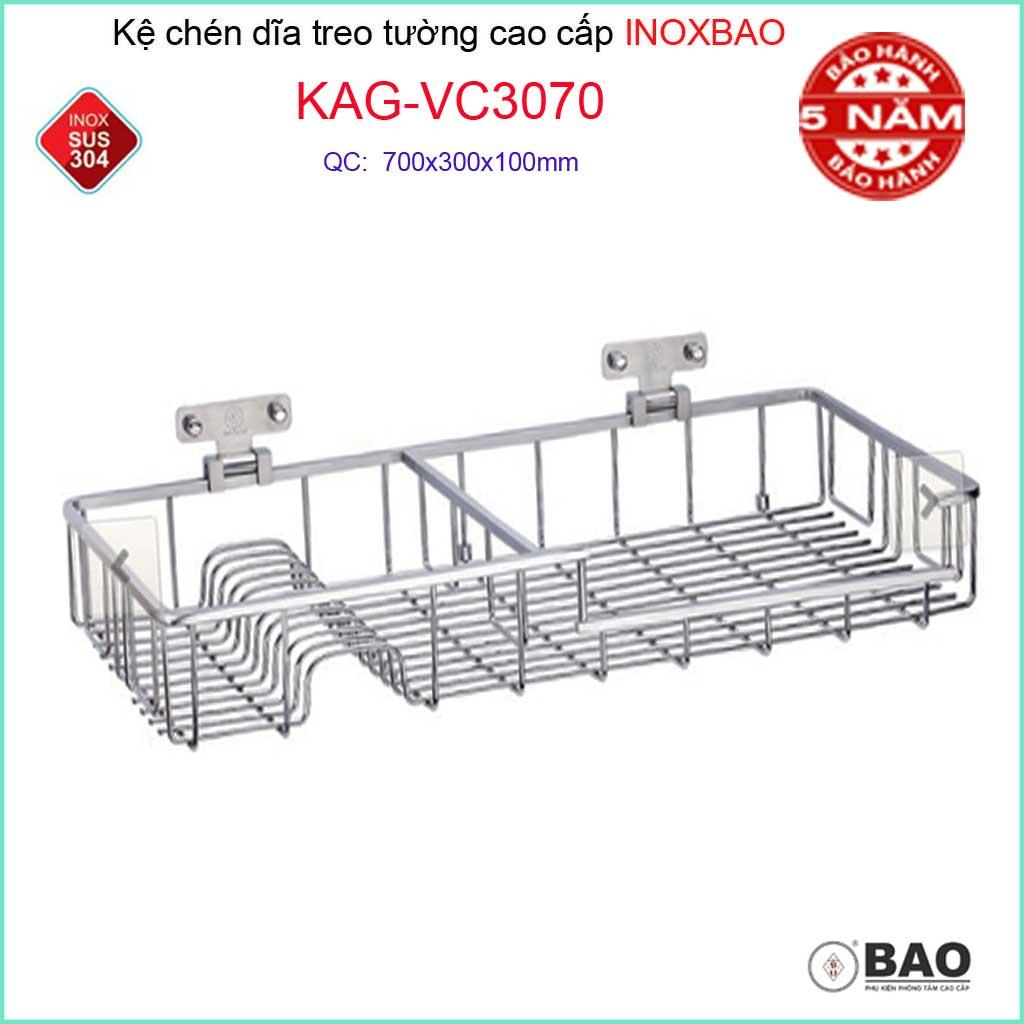 Kệ úp chén dĩa Inox Bảo KAG-VC3070