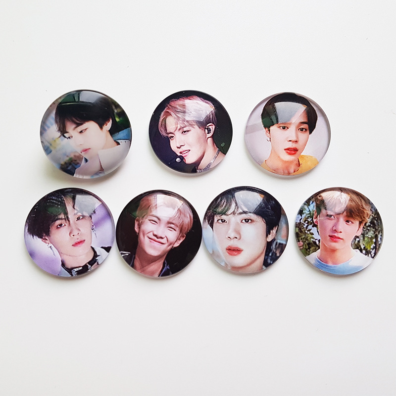 Huy hiệu cài áo balo túi mũ hình các thành viên BTS