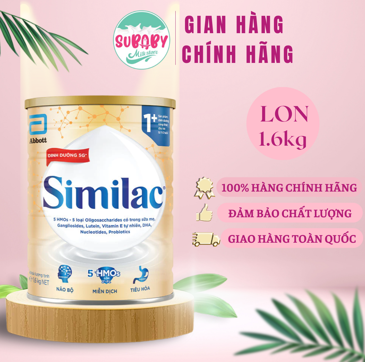 Sữa bột Similac PRODI-G 1+ 1.6kg Mới