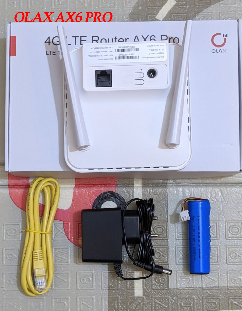 BỘ PHÁT WIFI TỪ SIM 4G/LTE có cổng LAN : OLAX AX6 PRO