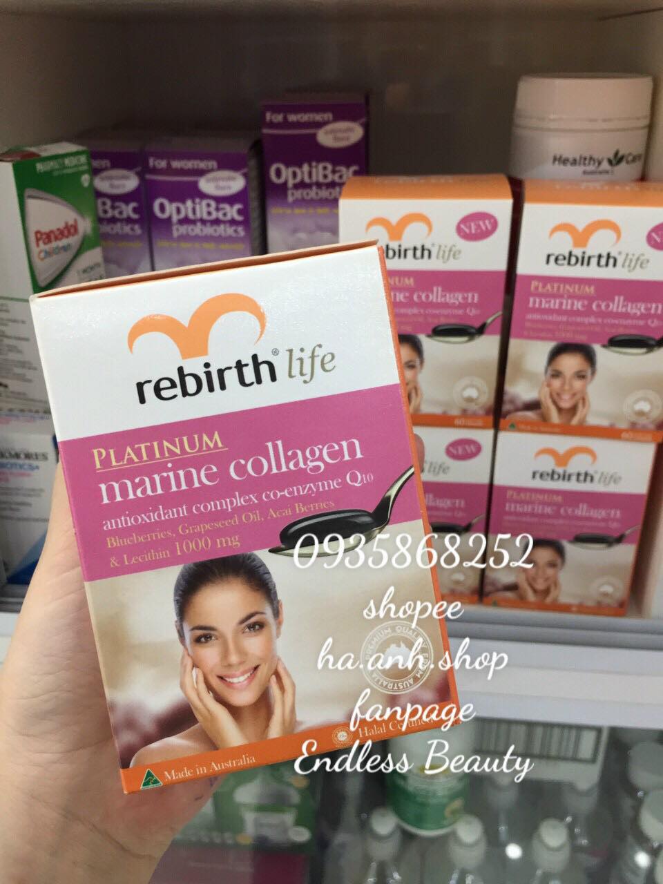 Marine collagen rebirth 60 viên