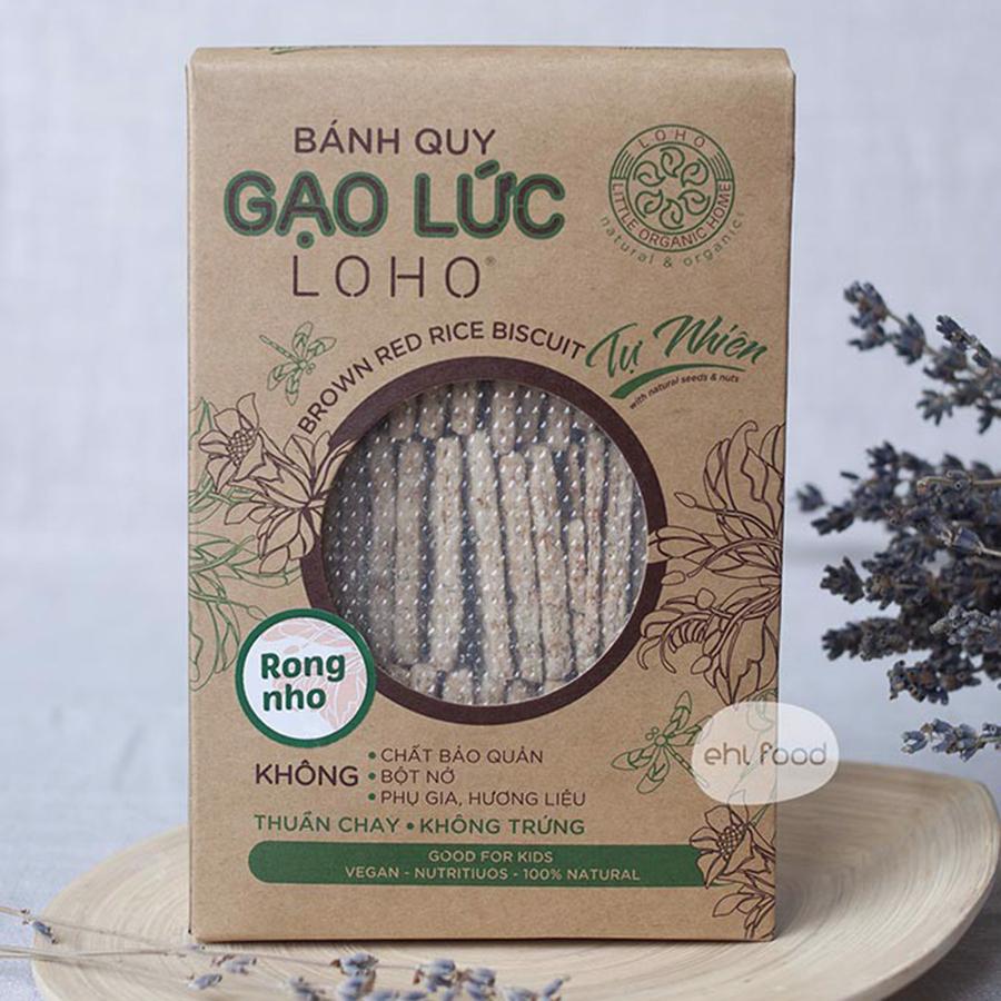 Bánh Quy Gạo Lứt Loho (Rong Nho)