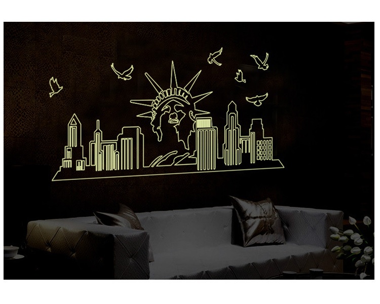 [HCM]Decal dán tường Dạ quang New York DDQ005 ( 60 x 160 cm)