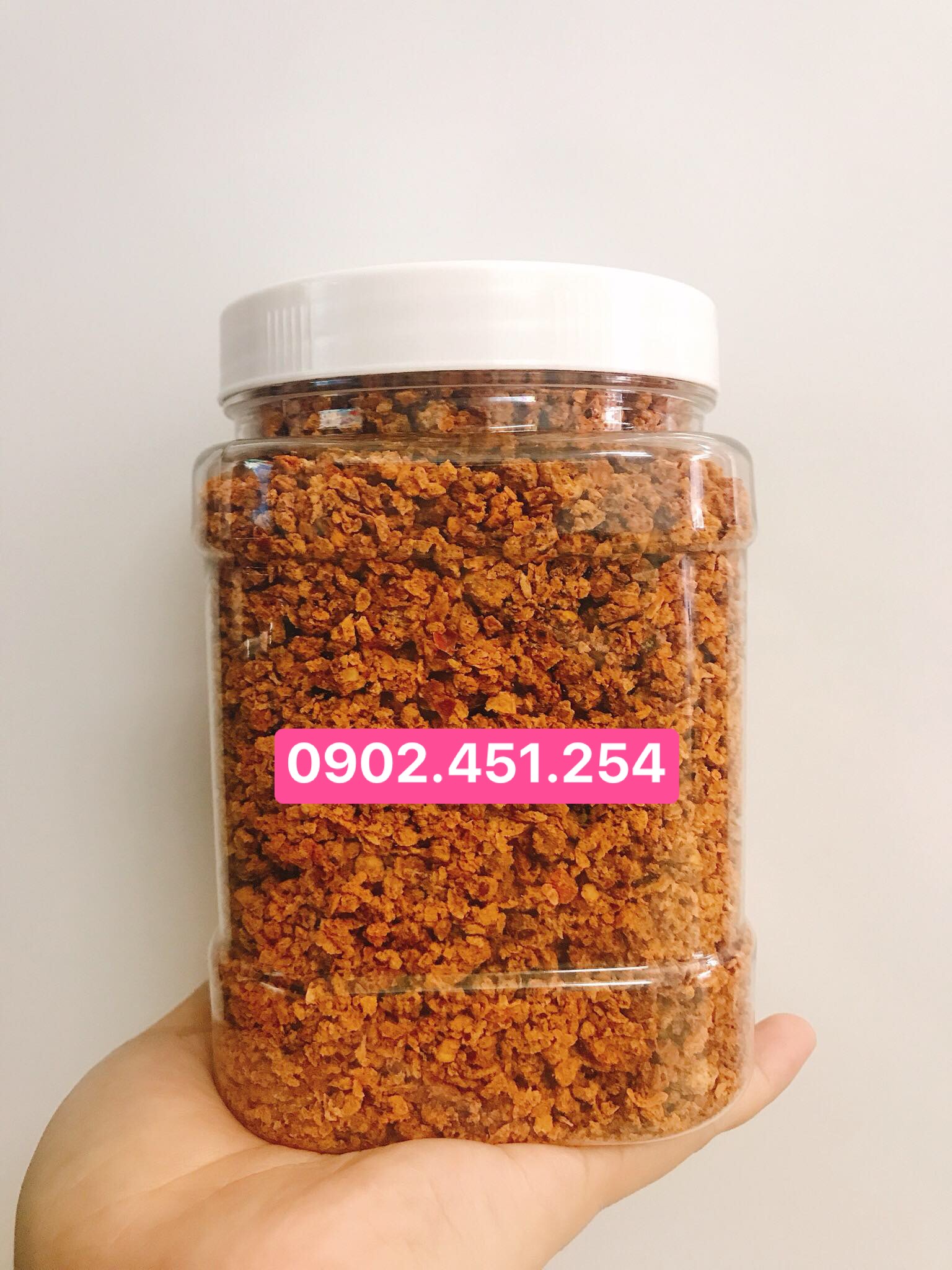 Hủ 500g muối tôm hạt tây ninh loại đặc biệt