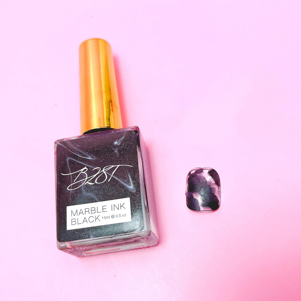 Cồn loang đen, trắng B281 chính hãng - Cồn tạo loang vân đá trang trí móng tay nghệ thuật 15ml