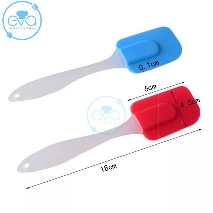 [HCM]Dụng Cụ Làm Bánh Cây Trộn Và Vét Bột Silicon Mềm