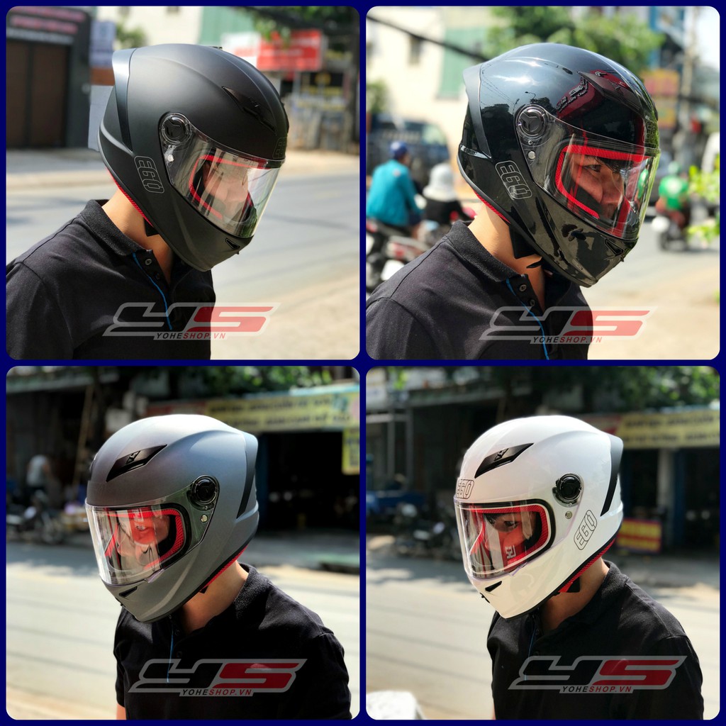 Mũ bảo hiểm fullface EGO E7 (tặng khăn ninja)