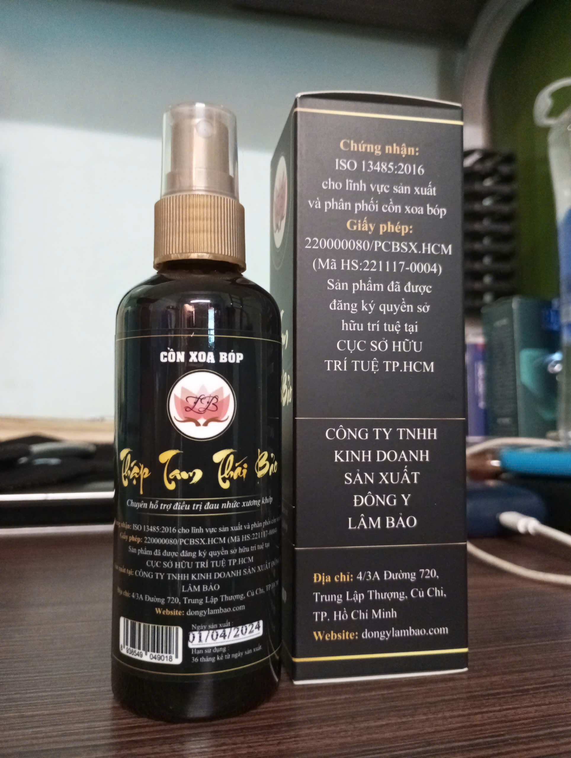 Cồn xoa bóp Thập Tam Thái Bảo