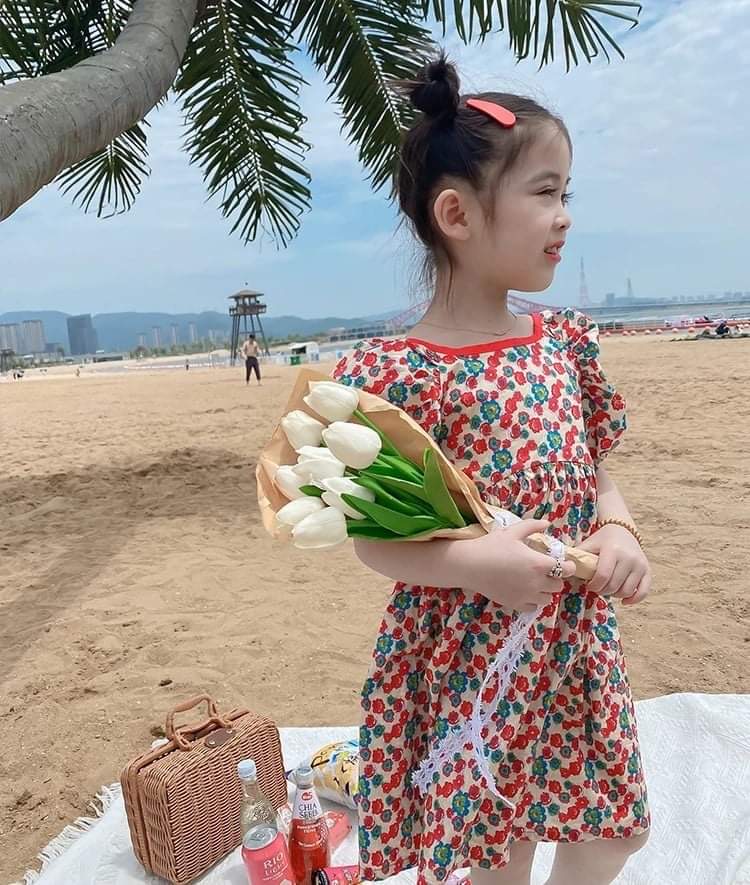 Vải thô hoa cao cấp chất mềm, đẹp - Vải Chi Chii