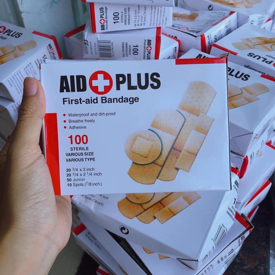 Hộp 100 miếng băng gạc cá nhân