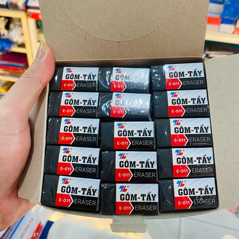 Combo 5 Cục Gôm tẩy chì 2B Thiên Long E-011 siêu mềm và siêu dẻo