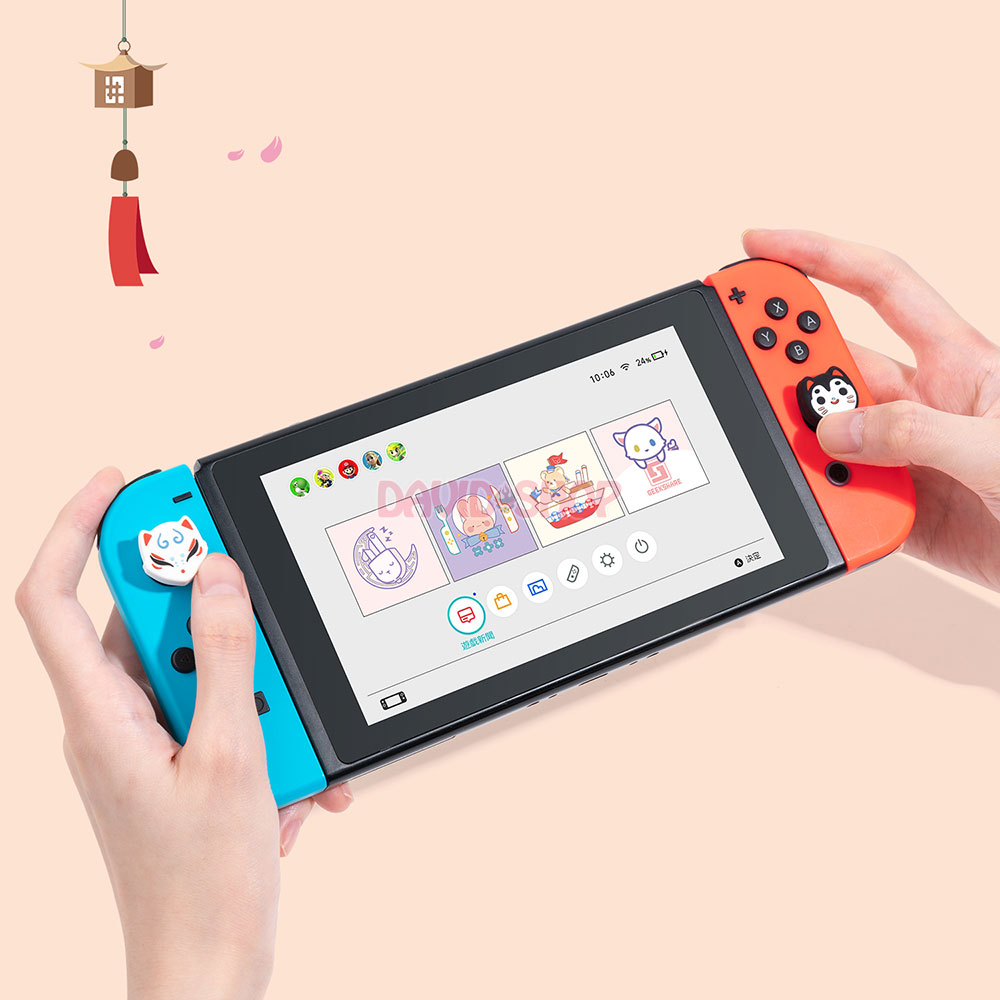 [GeekShare] Núm bọc analog Hồ Ly Kitsune cho Joy-Con - Nintendo Switch OLED, V1, V2, Lite