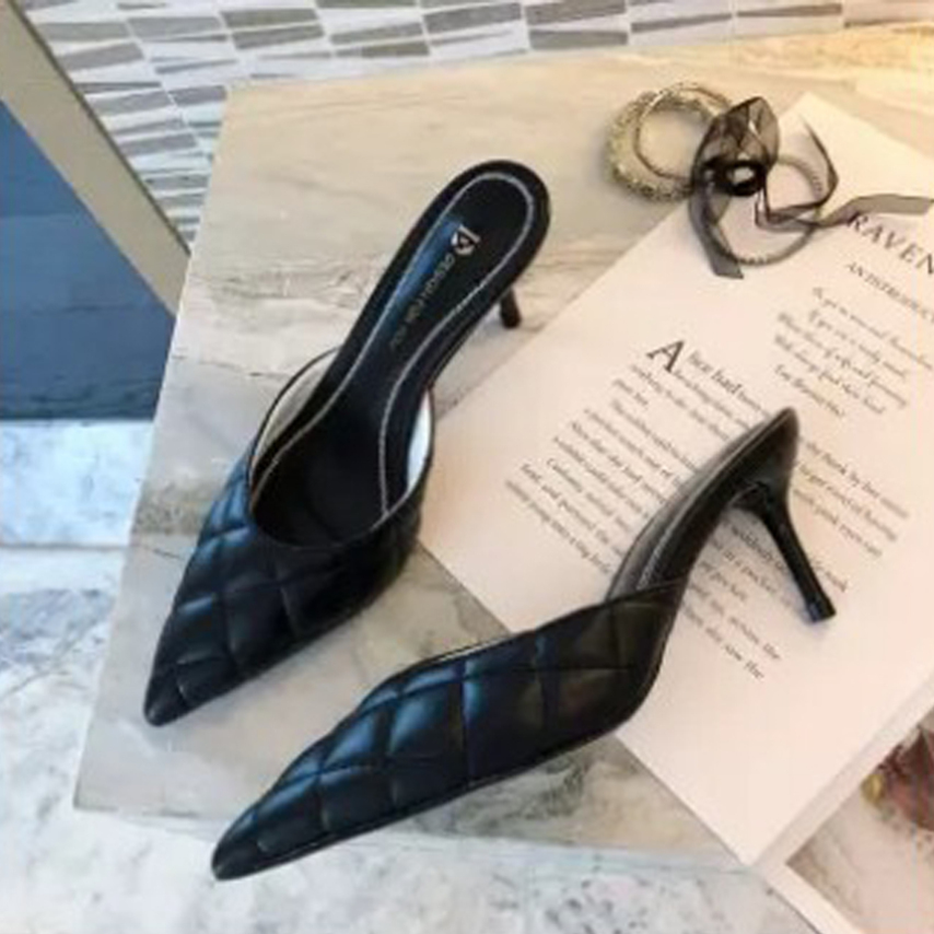 GIẦY NỮ CAO GÓT NHỌN TRẦN TRÁM 5 CM giá rẻ
