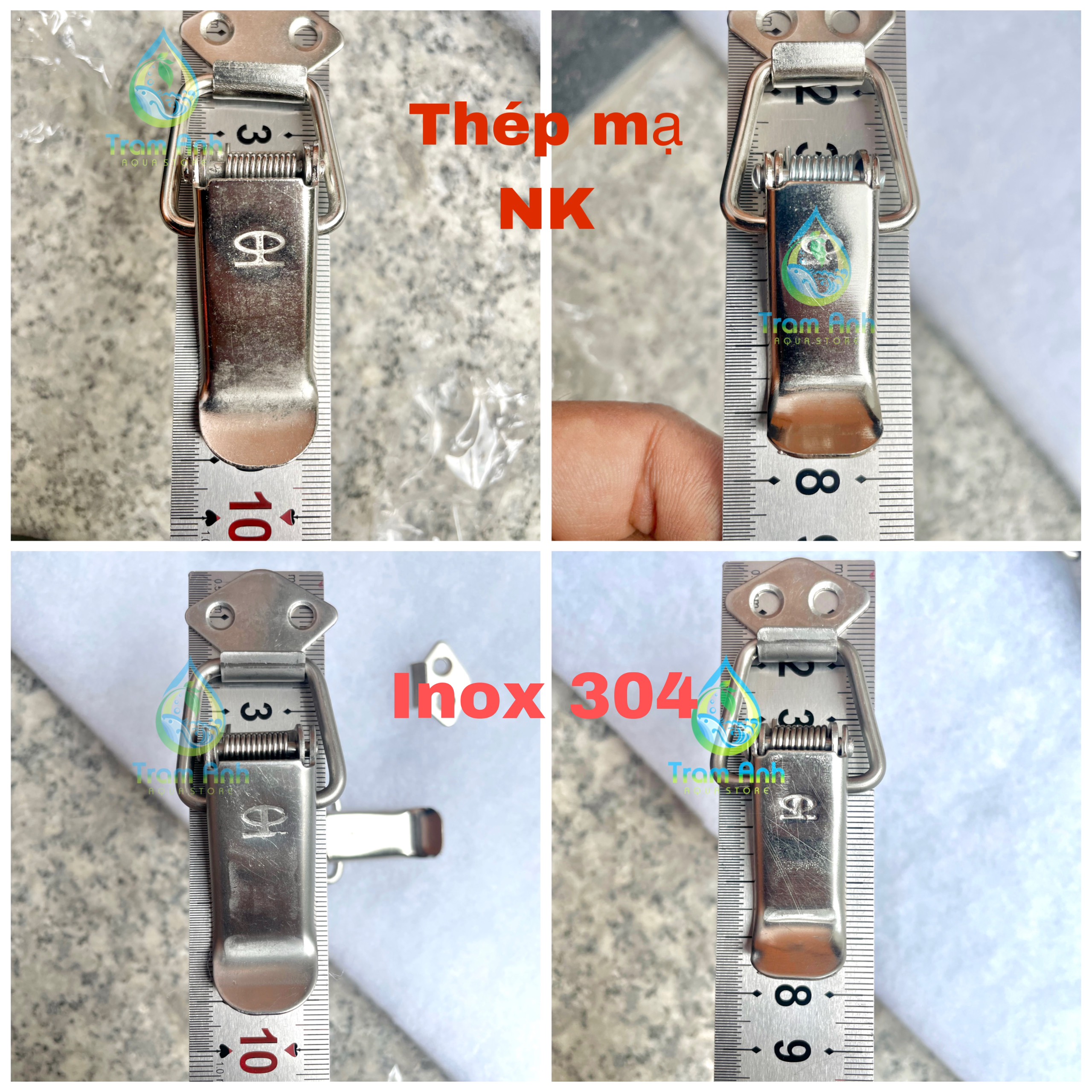 Khoá lẫy - Khóa hòm - mỏ vịt - INOX 304