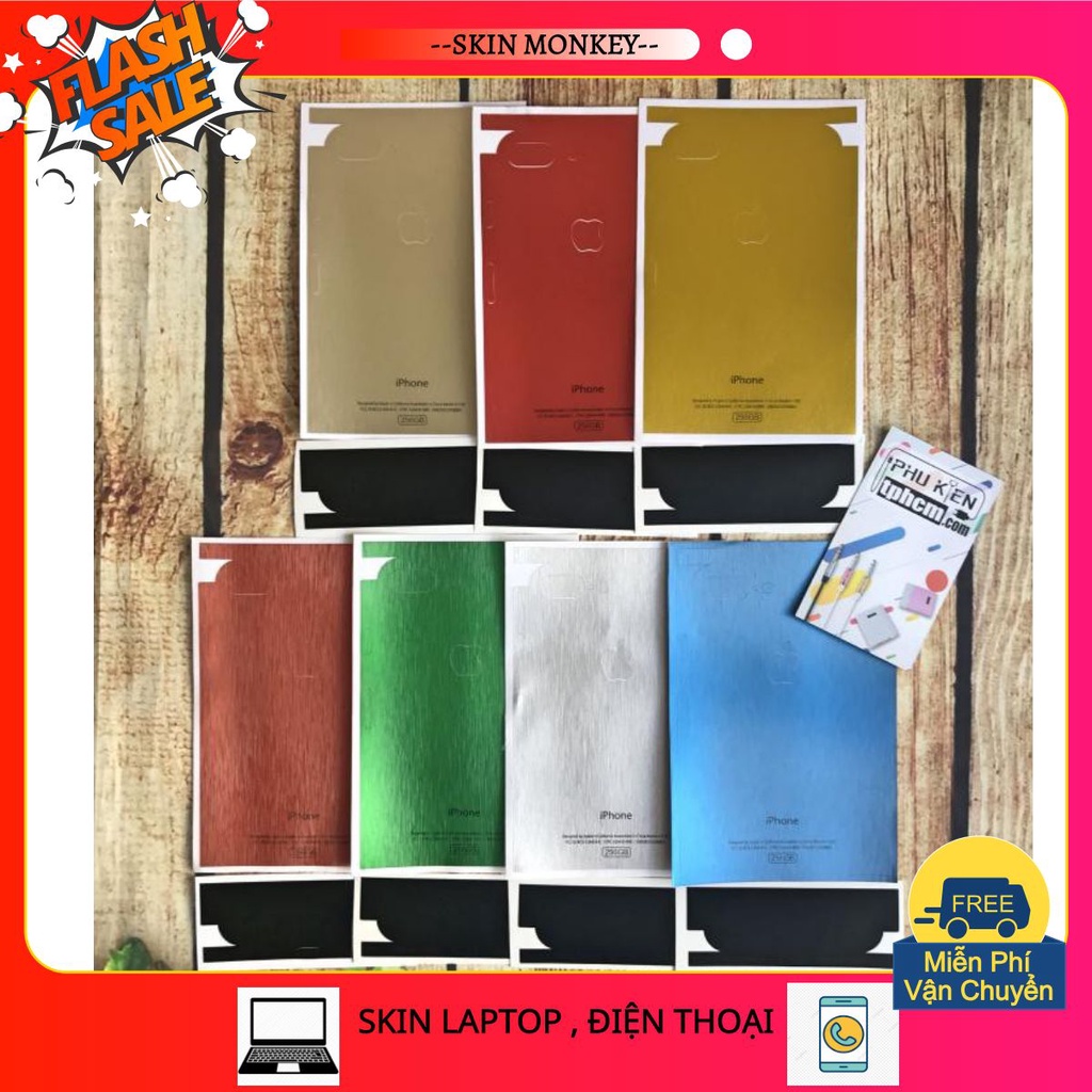 - dán mặt lưng màu giả iphone 2g dòng iphone 7 plus/8 plus